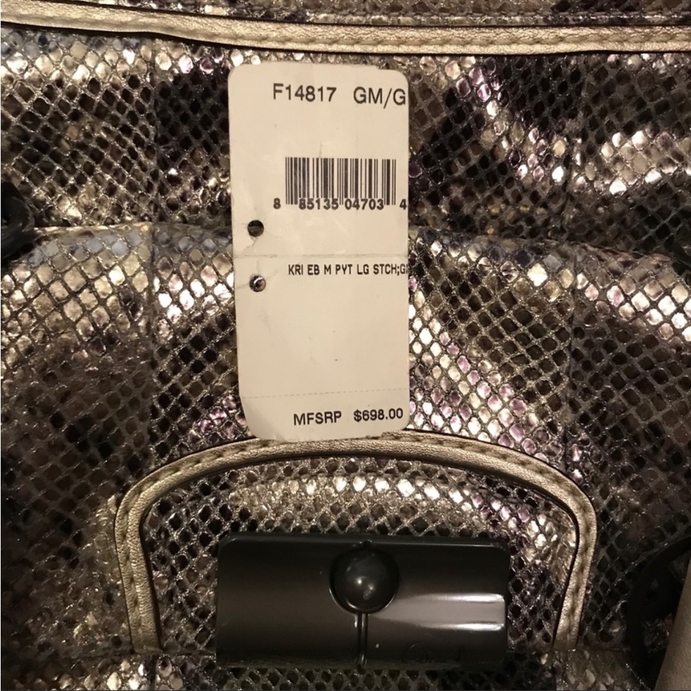 Hp Coach Python Snake Leather Large Satchel Cross… - image 6